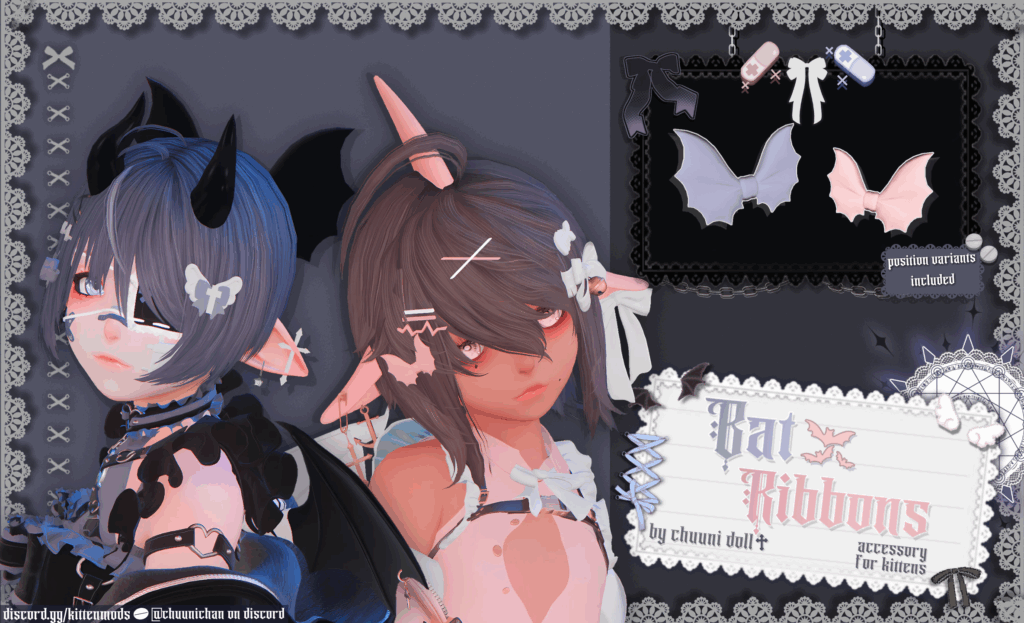 「✦Bat Ribbon | For Kittens✦」