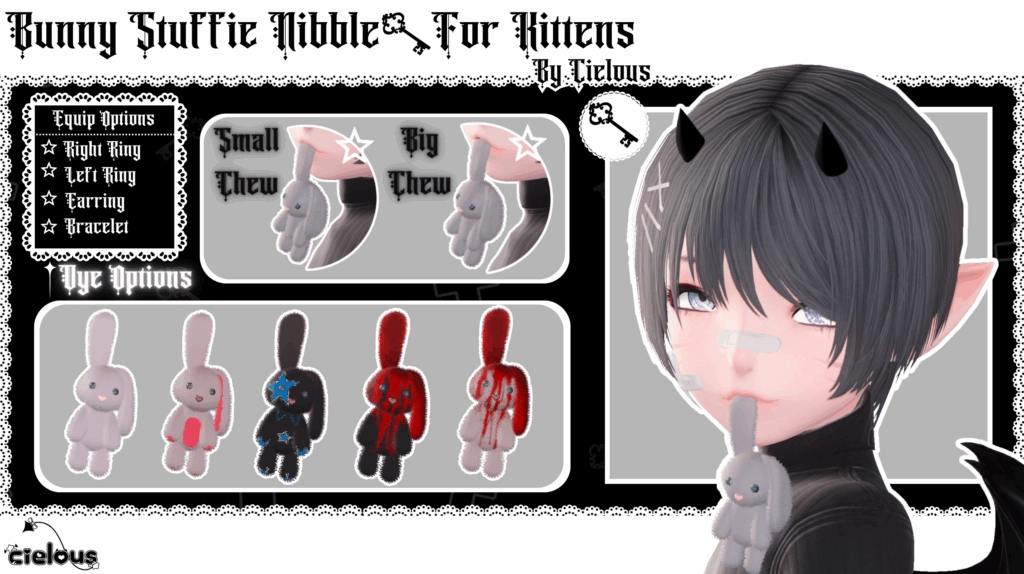 「✦Bunny Stuffie Nibble | For Kittens✦」