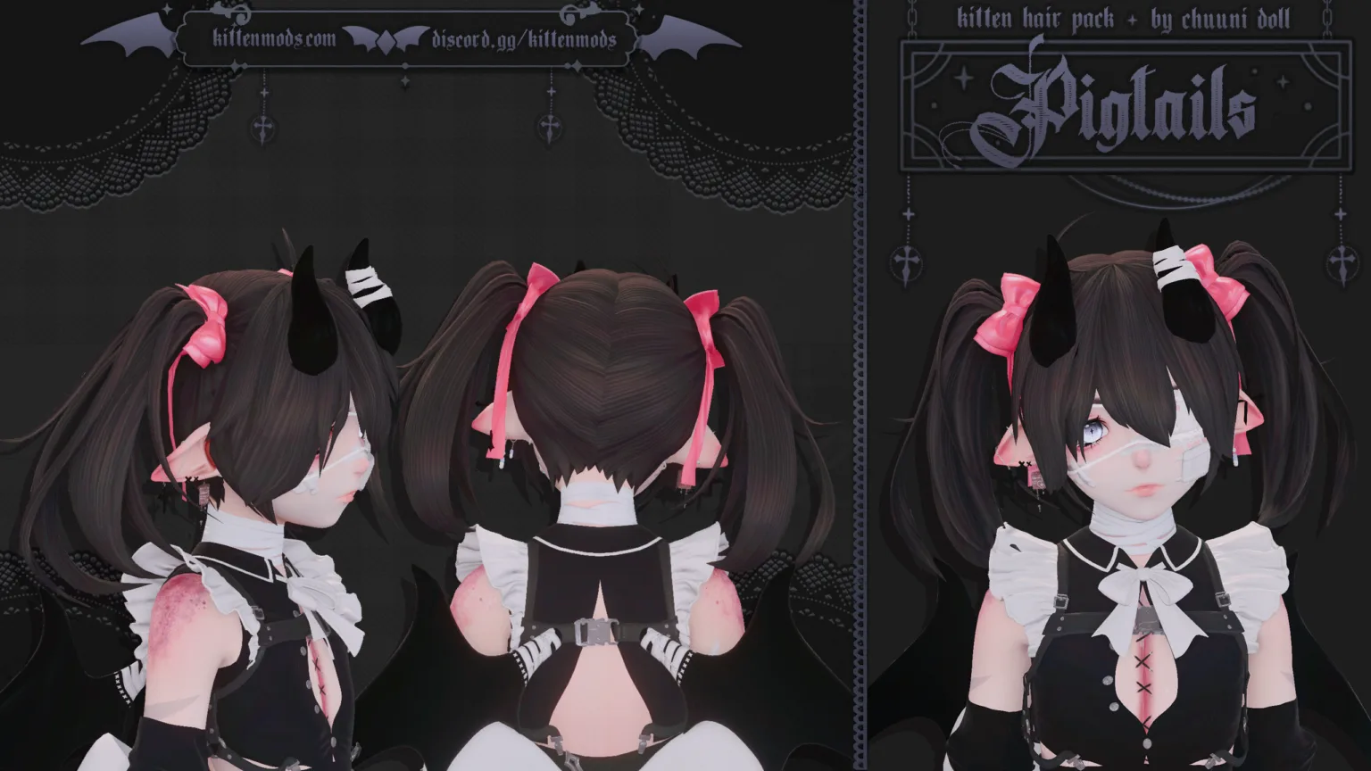 「✦Pigtails Hair | For Kittens✦」