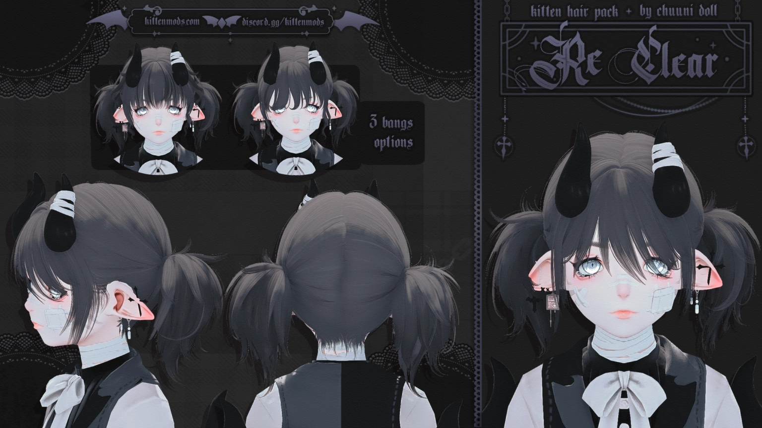 「✦RE-Clear Hair | For Kittens✦」